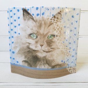 MINOU-ETTES Persian Cat Vase, Portugal Vintage